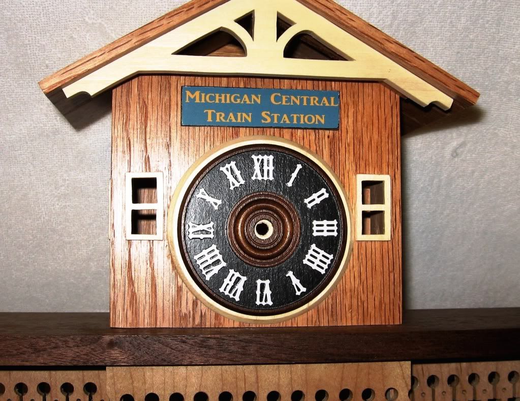 Train Depot Clock Scroll Saw Woodworking and Crafts Message Board